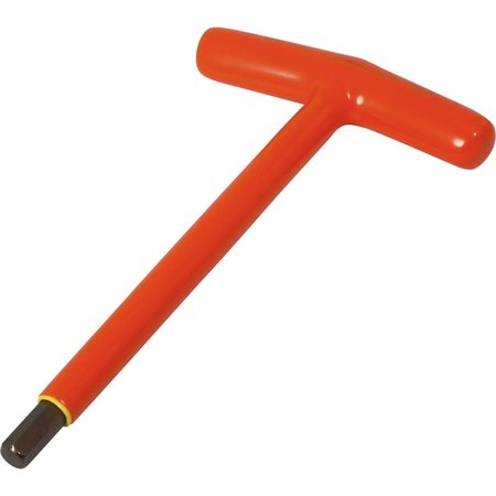 GRAY TOOLS 3/8" S2 T-handle Hex Key, 1000V Insulated 68624-I